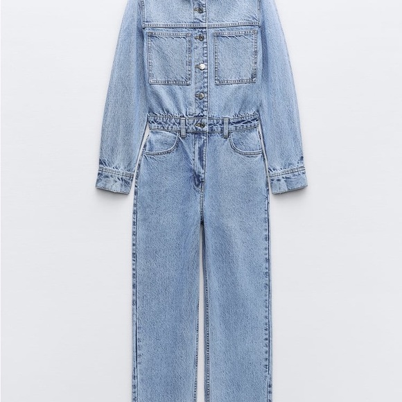 Denim Jumpsuit - Picture 6 of 9